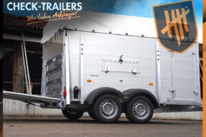 HTV 243016 AG Humbaur | Prikolica za prevoz živine, nosilnost 2400 kg/1700 kg, tandemska os, aluminij