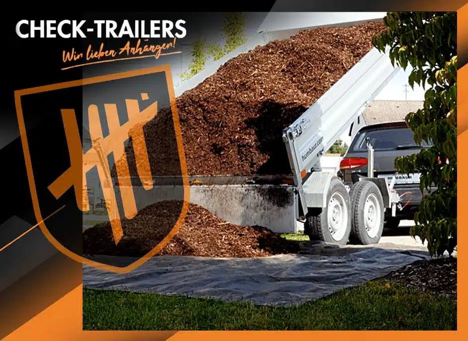Humbaur HUK 272715 reverse tipper with flexible pump, 2700 kg/2160 kg payload, while stocks last
