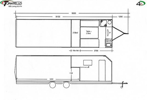 Turatello F35 Living Autotransporter inkl. Wohnbereich (9.5 P4) 3