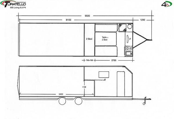 F35 MS Living 9.5 P4 Turatello | Autotransporter inkl. Wohnbereich• – Bild 4