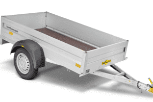 HA 153015 KV 1-axle, with front flap, 1500kg/1209kg payload, 303x150x35 cm•