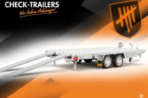 Universal 3500 Alu Fahrzeugtransporter, Humbaur, Rampen Winde•