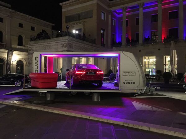 Turatello F35 Speciale with ramps, car transport trailer, promotional trailer •