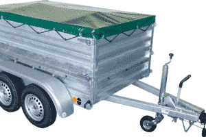 Officina protetta, WE 210/125 GT, 210 x 125 x 40 cm 2000 kg, a basso carico, tandem, a due assi, frenato#
