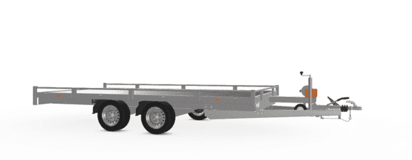 Eduard Fahrzeugtransporter, 406 x 200 cm, 2700 kg Reling, Rampen, Winde, Stützfüße• – Bild 5