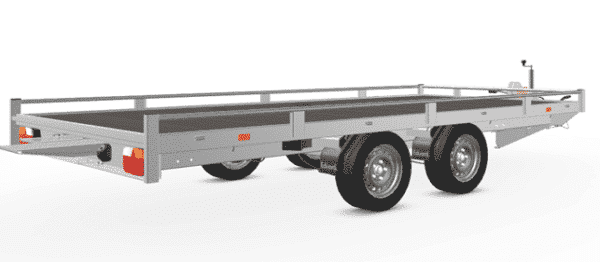 Eduard Fahrzeugtransporter, 406 x 200 cm, 2700 kg Reling, Rampen, Winde, Stützfüße• – Bild 6