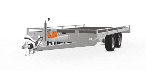 Eduard Fahrzeugtransporter, 406 x 200 cm, 2700 kg Reling, Rampen, Winde, Stützfüße• – Bild 8