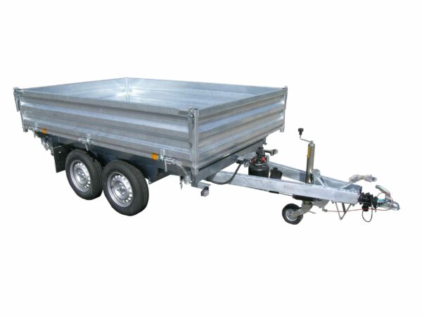 Geschützte Werkstätte, WE 3SK-H 250/165 GT, 250x165x40 cm 2700kg,Dreiseitenkipper, Handpumpe# – Bild 3