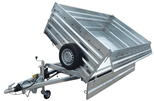 Geschützte Werkstätte, WE 3SK-H 250/165 GT, 250x165x40 cm 2700kg,Dreiseitenkipper, Handpumpe# – Bild 5
