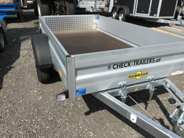 Humbaur Tieflader HA 132513 K, 1300 kg, kippbar, Kastenanhänger, Mietanhänger Planenaufbau 180 cm – Bild 3
