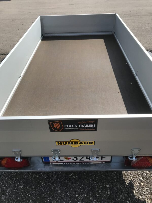 Humbaur Tieflader HA 132513 K, 1300 kg, kippbar, Kastenanhänger, Mietanhänger Planenaufbau 180 cm – Bild 6