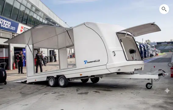 Turatello SERIE M, M20 Motorsport Autotransporter, Fahrzeugtransporter, Rennwagentransporter, Motorsportanhänger• - Bild 12