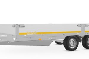 Eduard 506 x 200 cm, 3500 kg zavore, tandem prikolica z rampami, vitel, oporne noge•