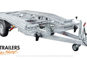 CAR 4020/2 S 2,7 T; gebogen, Rampen und Winde, Autotransporter, niedriger Winkel, Multitalent, 2700 kg•
