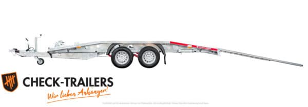 CAR 4520/2 S 3T;  gebogen, Rampen und Winde, Autotransporter, niedriger Winkel, Multitalent, 3000 kg• – Bild 3