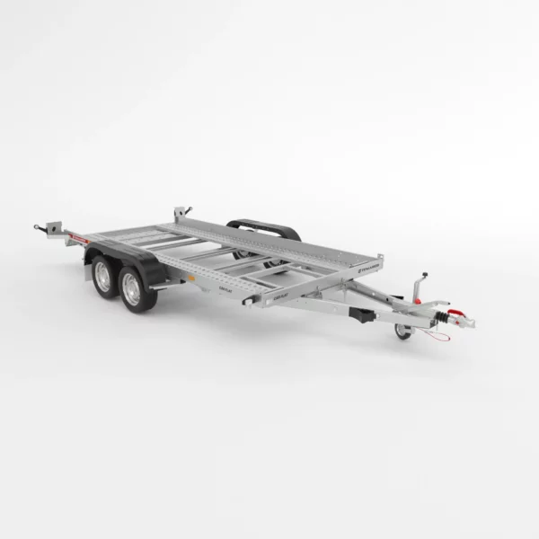 CAR FLAT 4018/2 S 2, 2T, due assi, ribaltabile, rotaie di supporto 2000 kg•