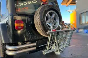 Game carrier rear carrier for leisure and hunting, galvanized or powder-coated