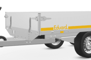 Eduard 300 x 150 cm, 2000 kg, due assi, frenato con ruota di supporto•