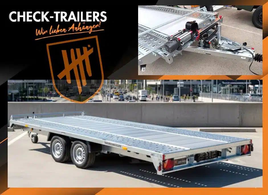 Bargain Market MTK 354222 | Professional transporter, car transporter trailer with special equipment, only 1 piece