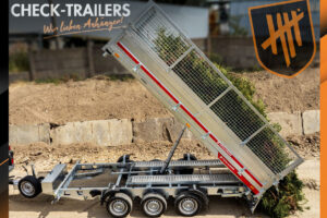 Temared Tipper 4020/3 C, tristranski prekucnik, 3500 kg, rampe, električna črpalka + ročna črpalka, oporniki, triosni tovornjak