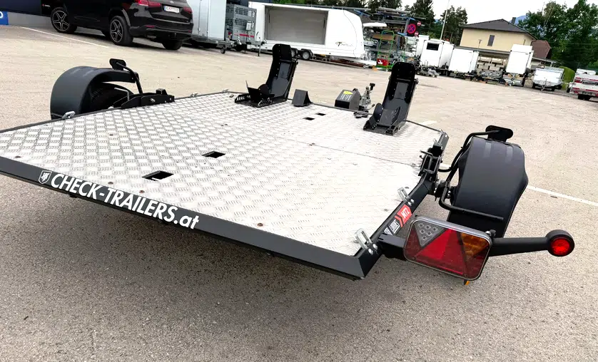 Gebrauchter Lorries, MT2,neuwertig mit Gebrauchsspuren Motorradanhänger für 2 Motorräder, 750 kg mit Alufelgen - immagine 2