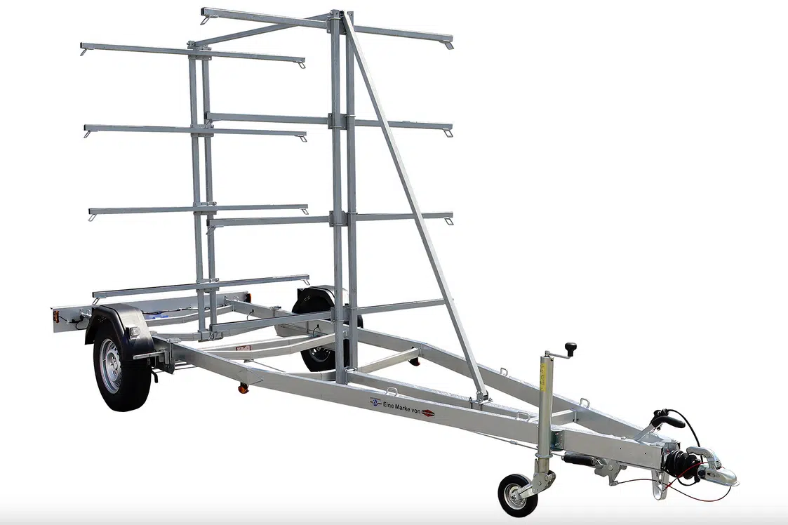 BA 1300-K, Bootstrailer für Kanus, Kajaks, Stand-Up-Paddle-Boards, SUP, gebremst - immagine 8
