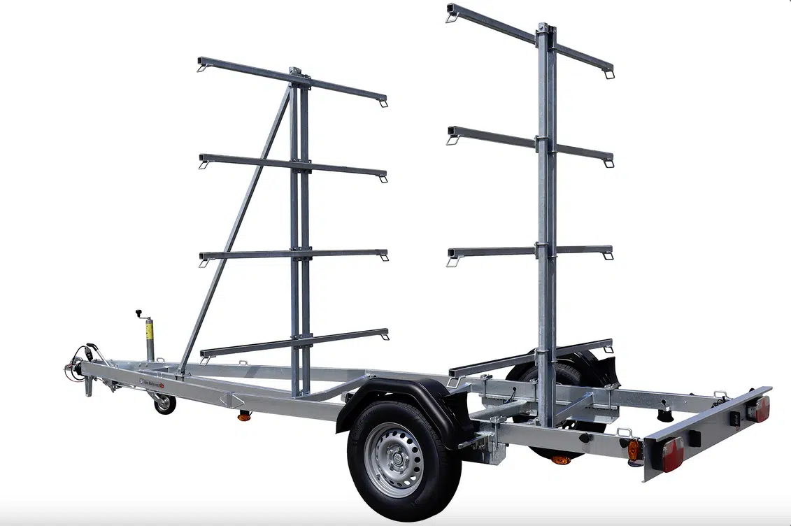 BA 1300-K, Bootstrailer für Kanus, Kajaks, Stand-Up-Paddle-Boards, SUP, gebremst - immagine 7