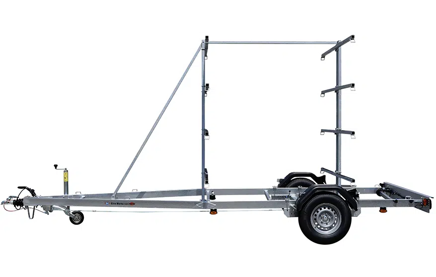BA 1300-K, Bootstrailer für Kanus, Kajaks, Stand-Up-Paddle-Boards, SUP, gebremst - immagine 6