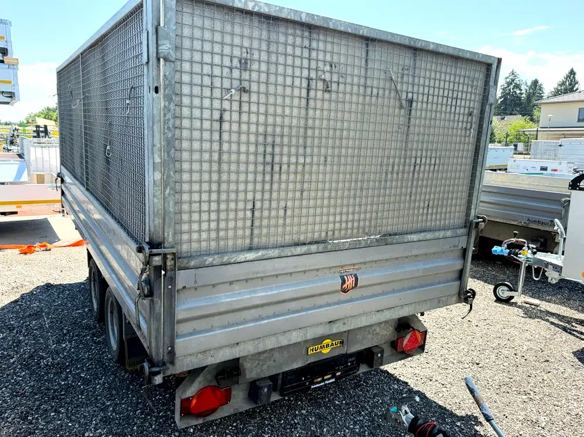 Gebrauchter Humbaur 3-S-Kipper HTK 3500.37, Rampen, hohe Bordwände 135 cm, reparaturbedürftig - Bild 4