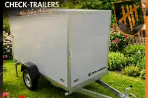 BOX 2512, 750 kg, interior height 150 cm, single axle, unbraked, B license, box trailer