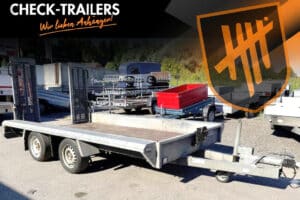 Rabljena gradbena prikolica Hapert Indigo, 3500 kg, nove pnevmatike, dobro stanje