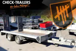 Used Hapert Indigo construction equipment trailer, 3500 kg, new tires, good condition