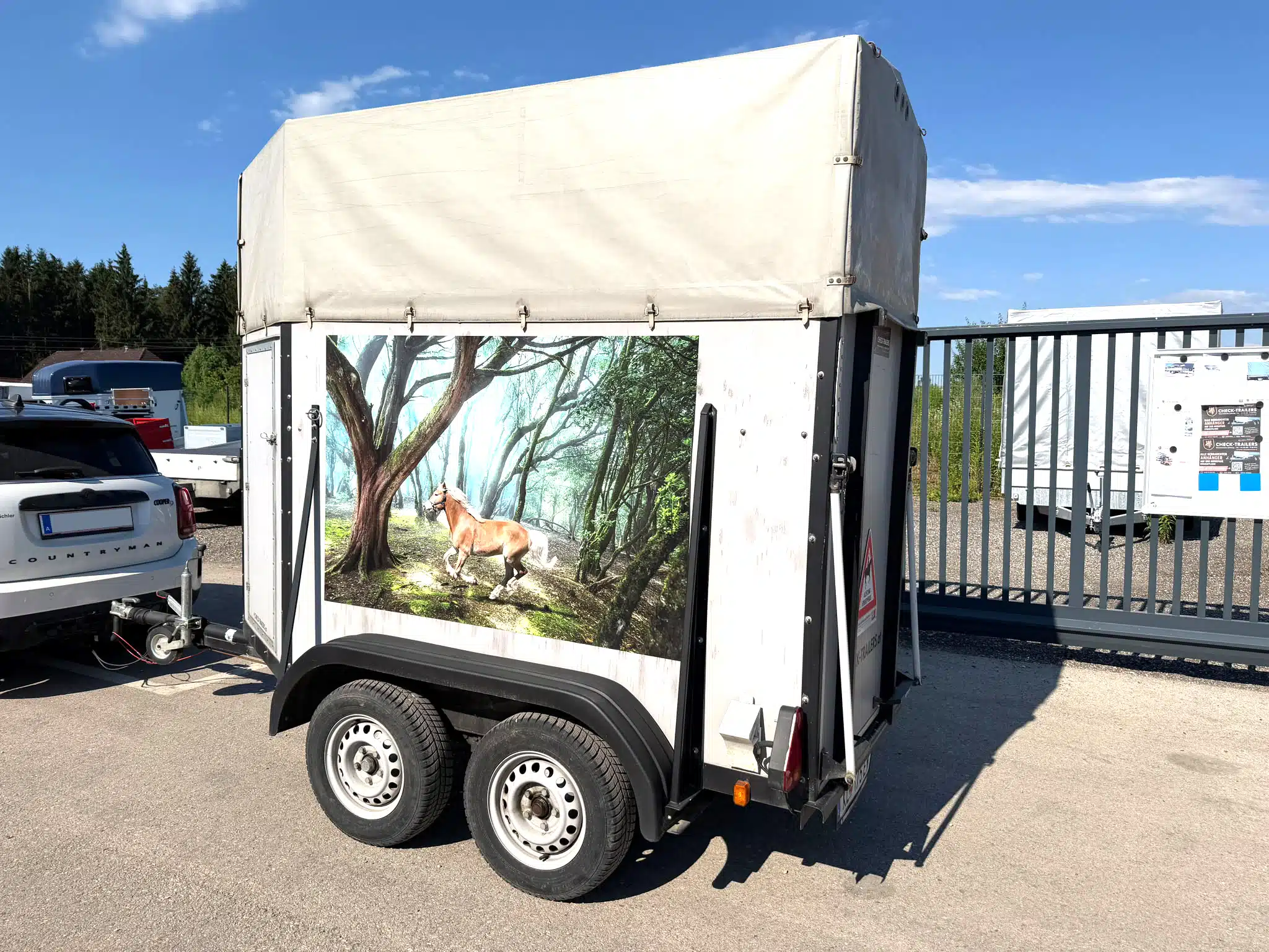 Gebrauchter Pferdeanhänger SIGG, sehr guter Zustand, 1200 kg, für 1 Pferd - immagine 9