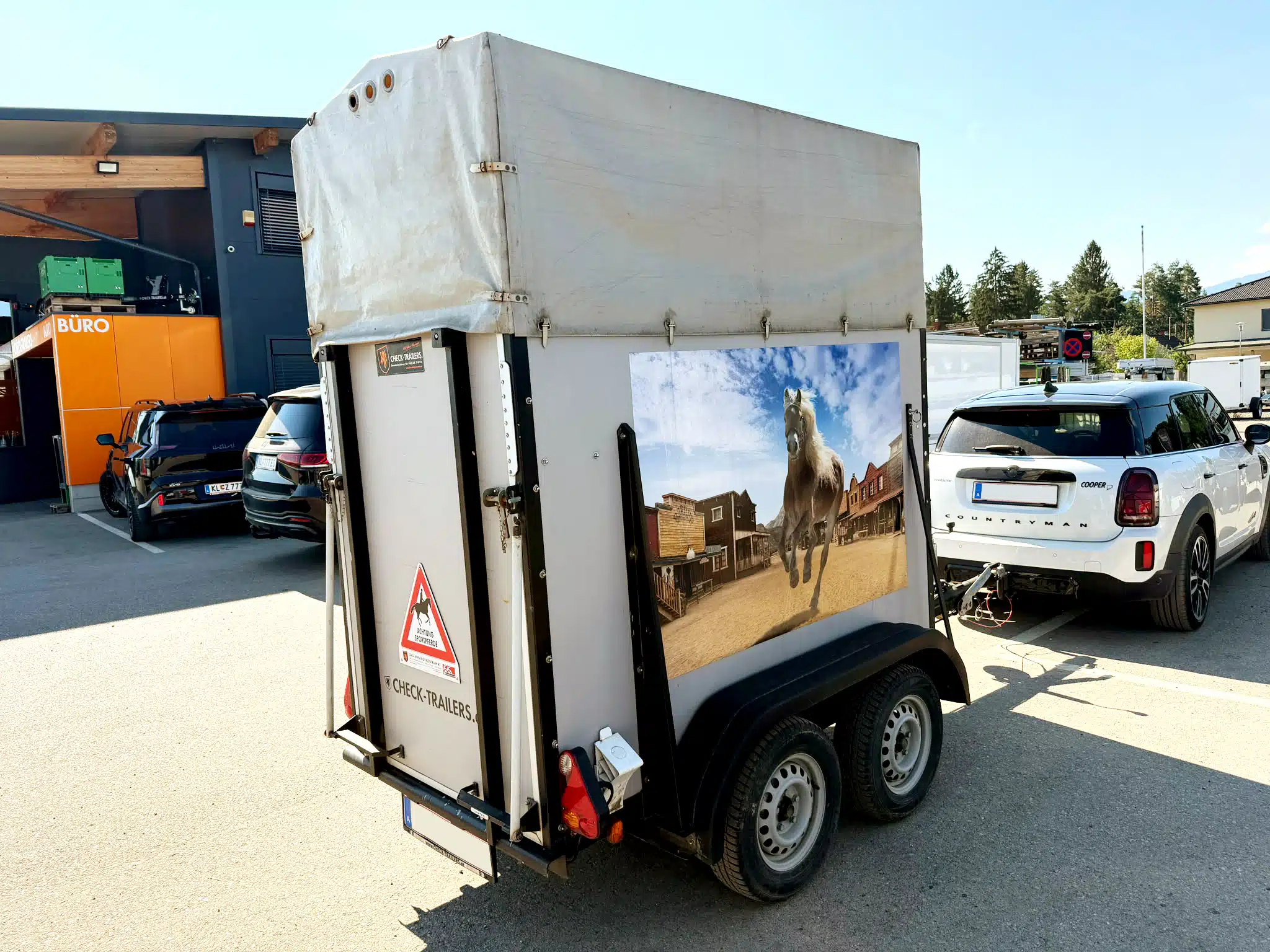 Gebrauchter Pferdeanhänger SIGG, sehr guter Zustand, 1200 kg, für 1 Pferd - immagine 3