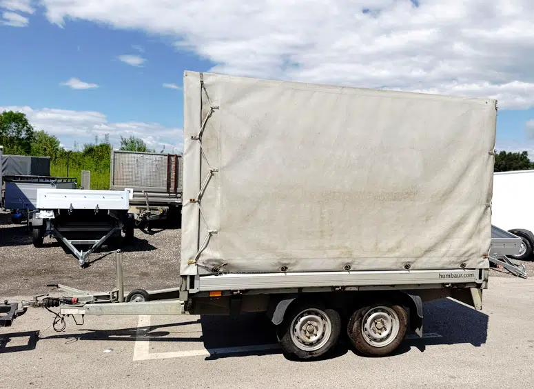 Gebrauchter Humbaur HT 202616 mit Planenaufbau guter Zustand, 2000kg, Zweiachser, gebremst - Bild 4