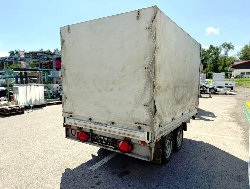 Gebrauchter Humbaur HT 202616 mit Planenaufbau guter Zustand, 2000kg, Zweiachser, gebremst - Bild 5