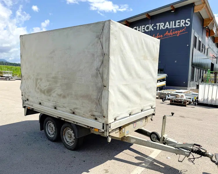 Gebrauchter Humbaur HT 202616 mit Planenaufbau guter Zustand, 2000kg, Zweiachser, gebremst - Bild 2