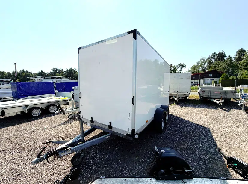Gebrauchter Humbaur Kofferanhänger HK 254018-20P, Zweiachser, 2500 kg, guter Zustand, mit Pickerl - Bild 11