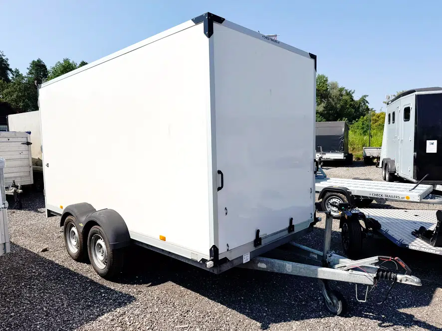 Gebrauchter Humbaur Kofferanhänger HK 254018-20P, Zweiachser, 2500 kg, guter Zustand, mit Pickerl - Bild 4
