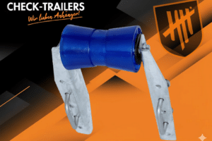 Kielrolle mit Winkelhalterung 133 x Ø 79 mm für TPV BA750