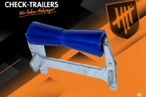Rullo di chiglia con staffa angolare 305 x Ø 96 mm per TPV BA 3500