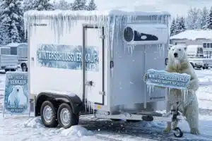 WINTER SALE Storage trailer COOLER 3015/2 C 2700 kg refrigerated trailer 60 mm thick sandwich panels 1 piece