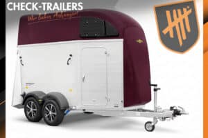 MESSE Wiener Neustadt Xanthos AERO 2400 kg Purpel RED, Hecktüre dreh- und schwenkbar, Alufelgen,
